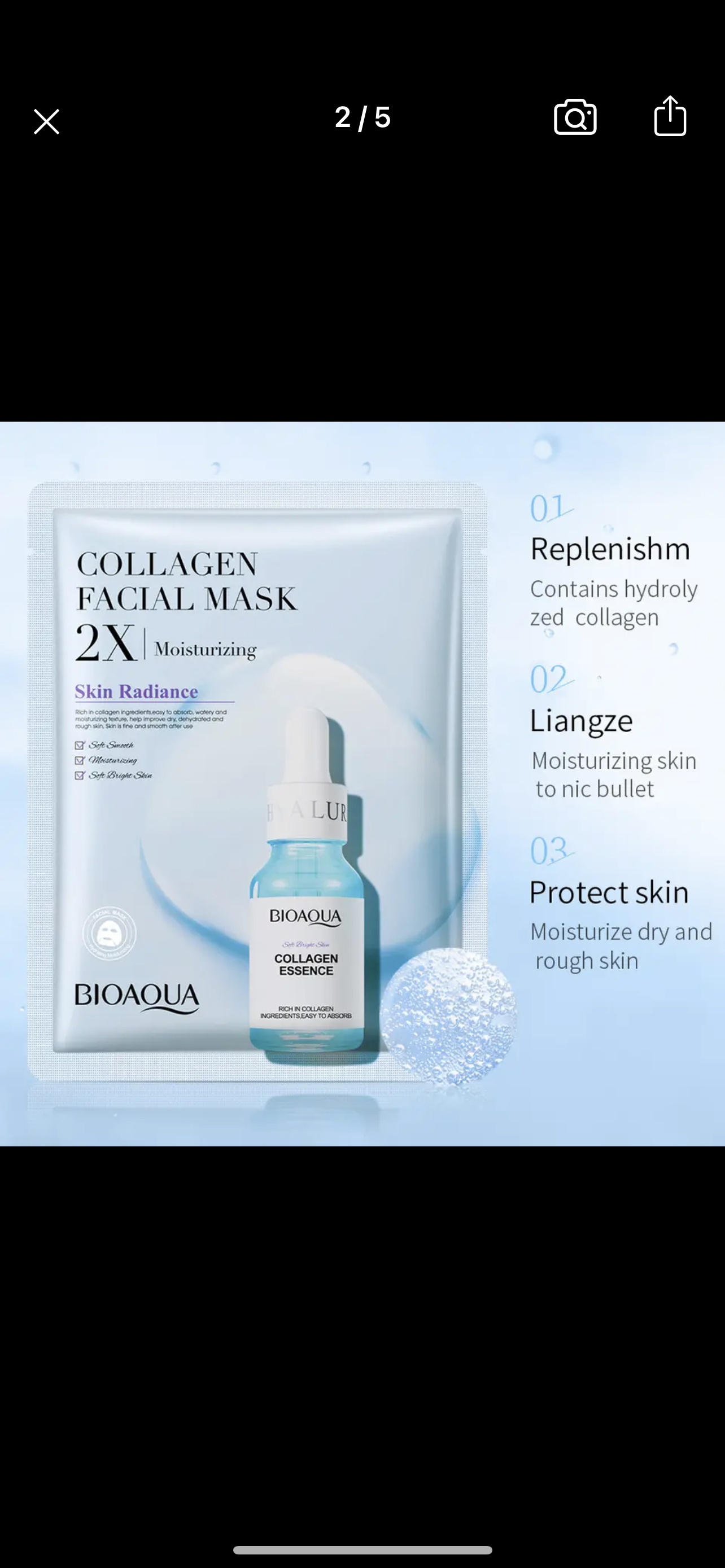 Bioaqua Facial Sheet Masks x5