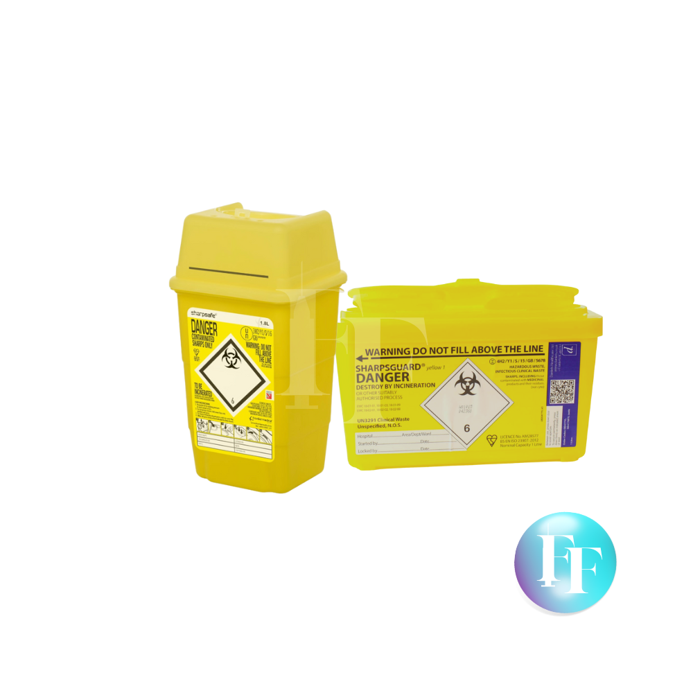 Sharpsguard Yellow 1 Ltr Sharps Bin