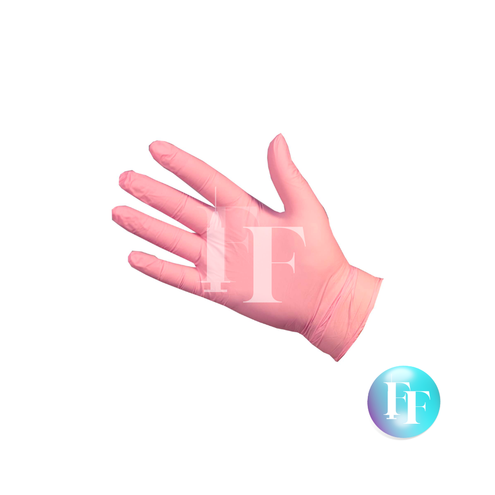 Pink Nitrile Gloves 100pcs