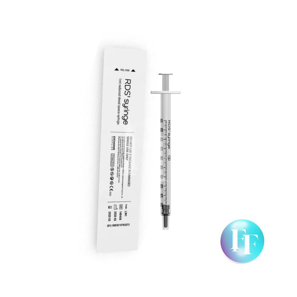 Reduced Dead Space 1ml Syringe White